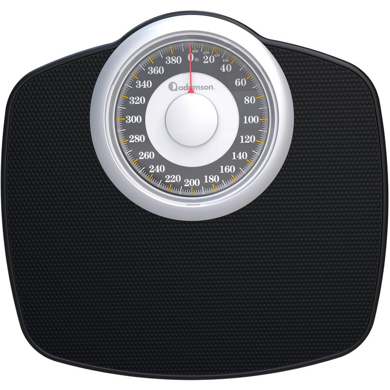 Adamson A25 Scales for Body Weight - Up to 400 LB - 5.3" Dial on 12.4" x 10.2" Platform - Anti-Skid Rubber Surface - High Precision Bathroom Scale Analog - Durable with 20-Year Assurance - Gold - Image 1